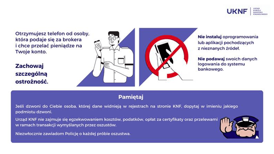 Przykłady oszustw telefonicznych.