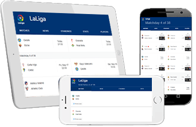Zakłady bukmacherskie na La Liga w aplikacji.