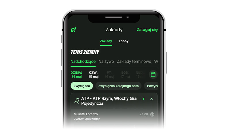 Aplikacja do stawiania zakładów bukmacherskich ComeOn