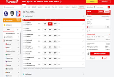 Superbet oferta zakładów bukmacherskich