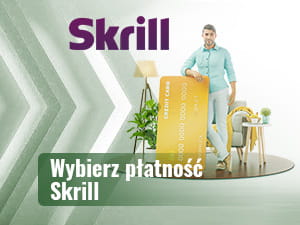 Wybór Skrill jako metody, za pomocą której gracz chce wpłacić pieniądze na konto bukmacherskie.